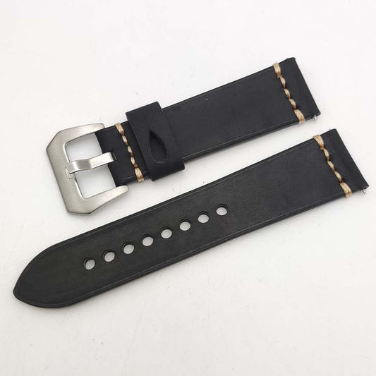 24mm Black Strap