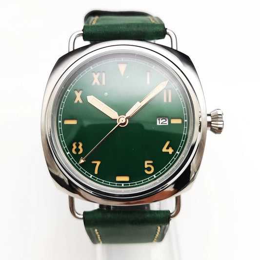 1930s Automatic Cali Vintage Diver's Watch (Green)