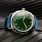 Men 1930s Cali Vintage Diver's Watch - Mechanical Leather Strap Watch